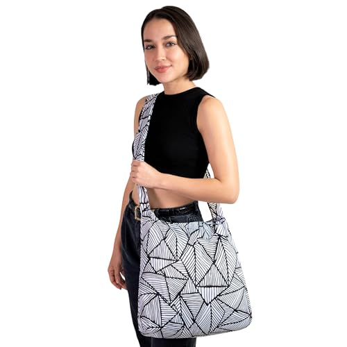 Nanobag Ultra-Lightweight Foldable Tote for Women & Men, Reusable Grocery & Travel Bag, Packable Collapsible Compact Market Essential (Standard Black)