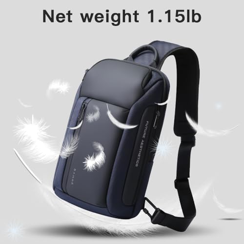 BANGE Sling Bag, Waterproof Men's Chest Bag Shoulder bags Crossbody Sling Backpack for Men……