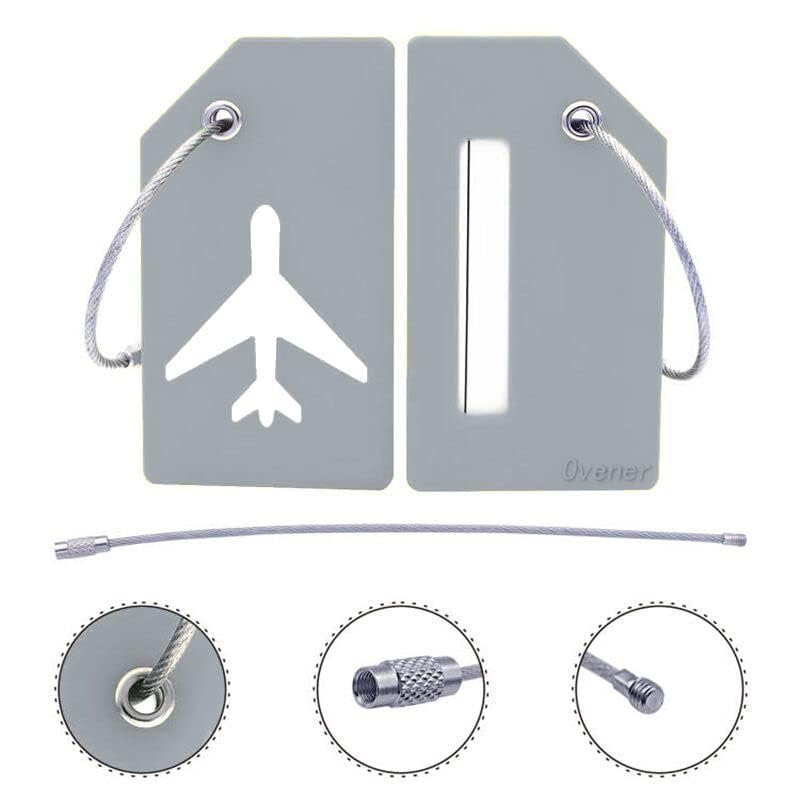 Silicone Luggage Tag with Name ID Card Perfect to Quickly Spot Luggage Suitcase