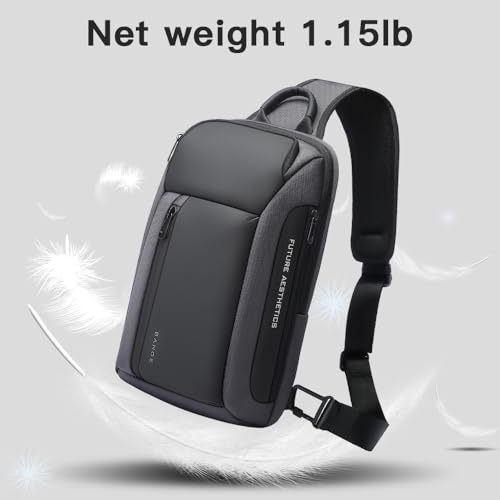 BANGE Sling Bag, Waterproof Men's Chest Bag Shoulder bags Crossbody Sling Backpack for Men……