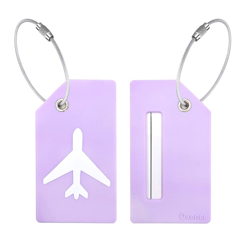 Silicone Luggage Tag with Name ID Card Perfect to Quickly Spot Luggage Suitcase