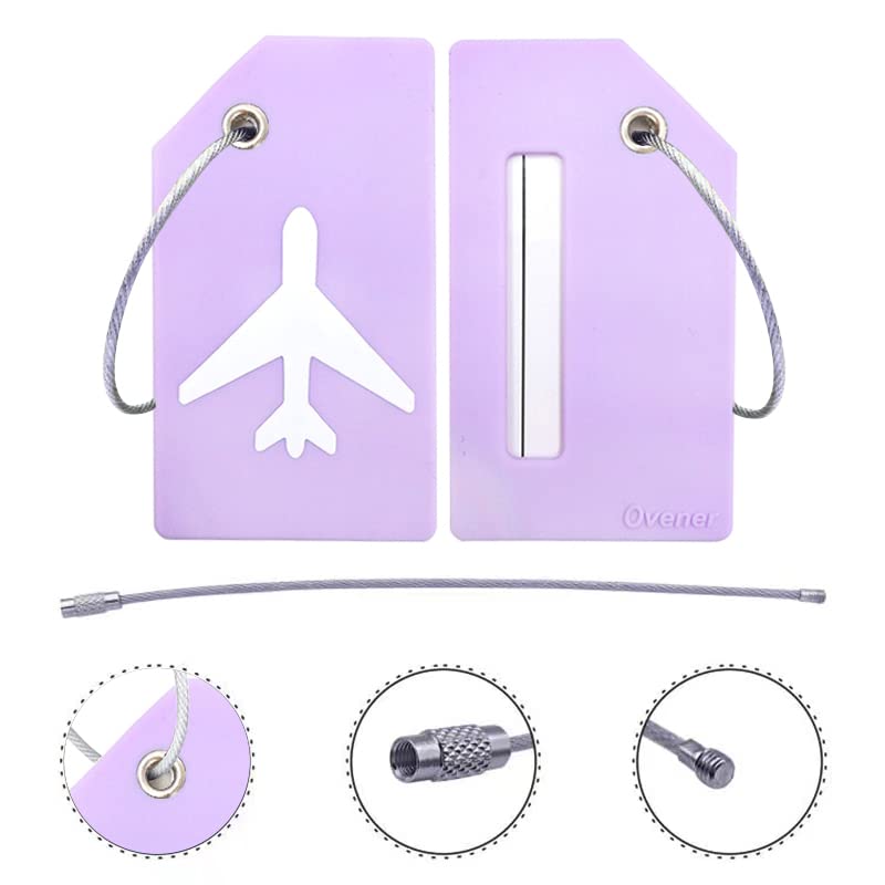 Silicone Luggage Tag with Name ID Card Perfect to Quickly Spot Luggage Suitcase