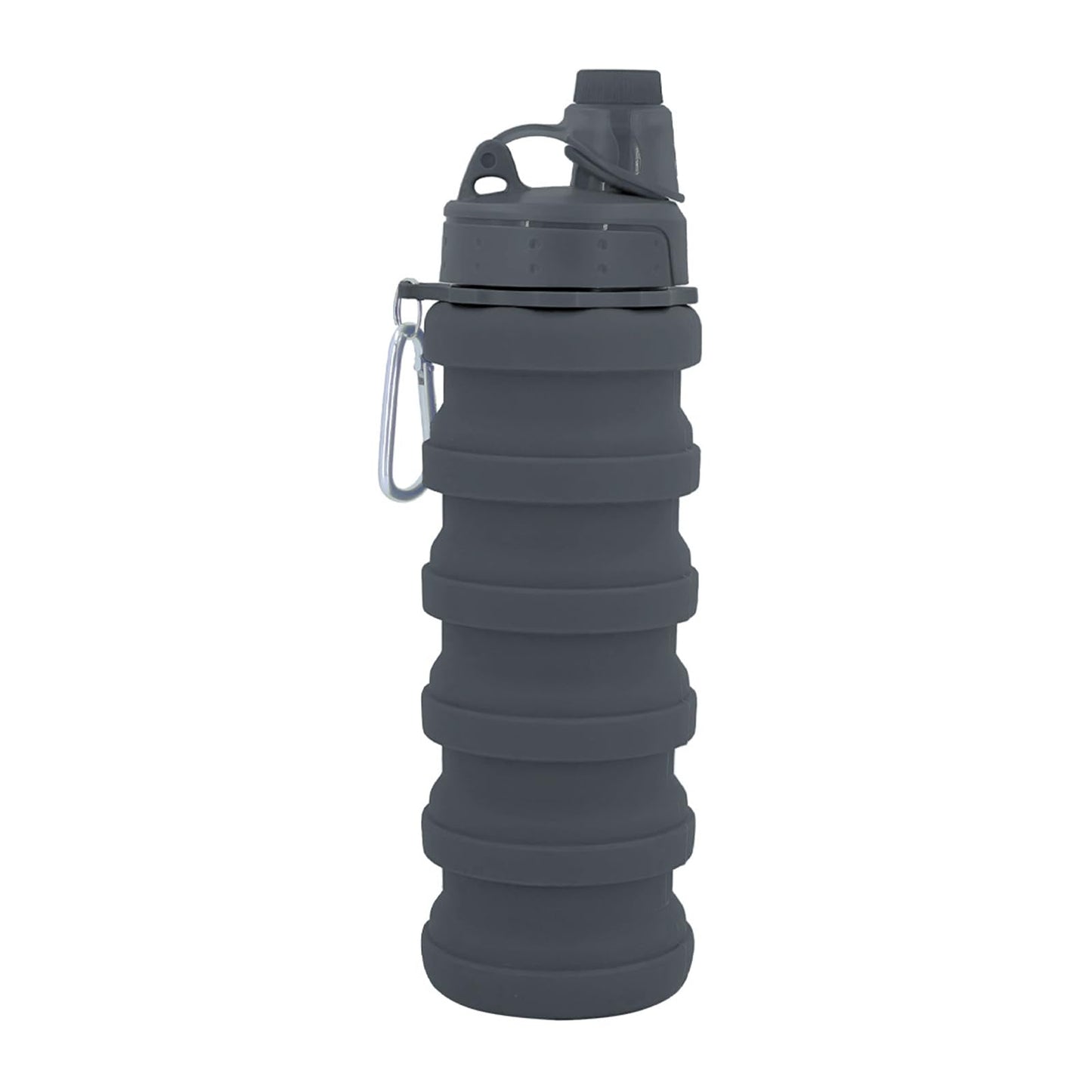 Collapsible Water Bottles Travel water bottle Sports Portable Sport Water Bottle Reusable Water Bottles comes with mountaineering Buckle 500ml silicone Water-proof camping water bottle