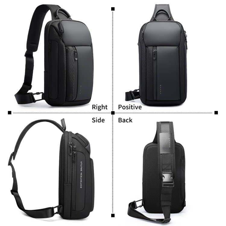 BANGE Sling Bag, Waterproof Men's Chest Bag Shoulder bags Crossbody Sling Backpack for Men……