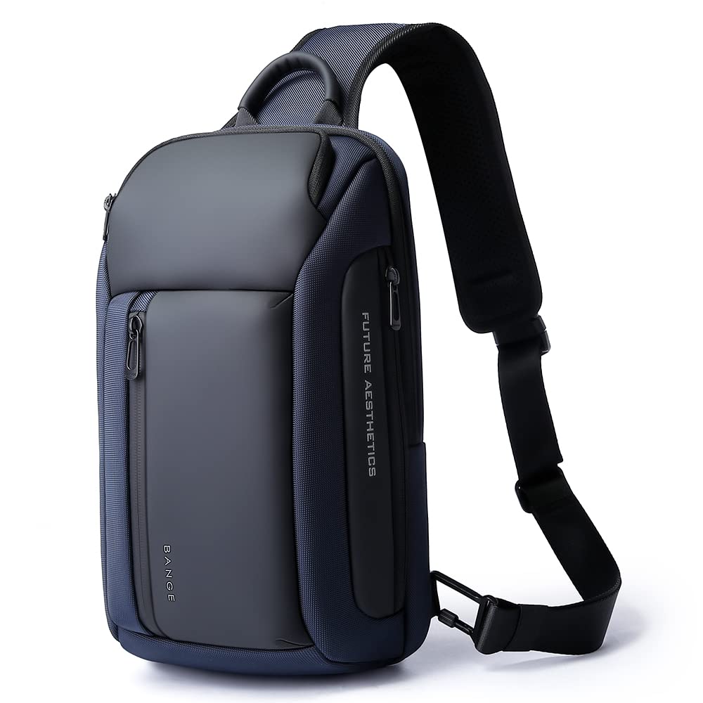 BANGE Sling Bag, Waterproof Men's Chest Bag Shoulder bags Crossbody Sling Backpack for Men……