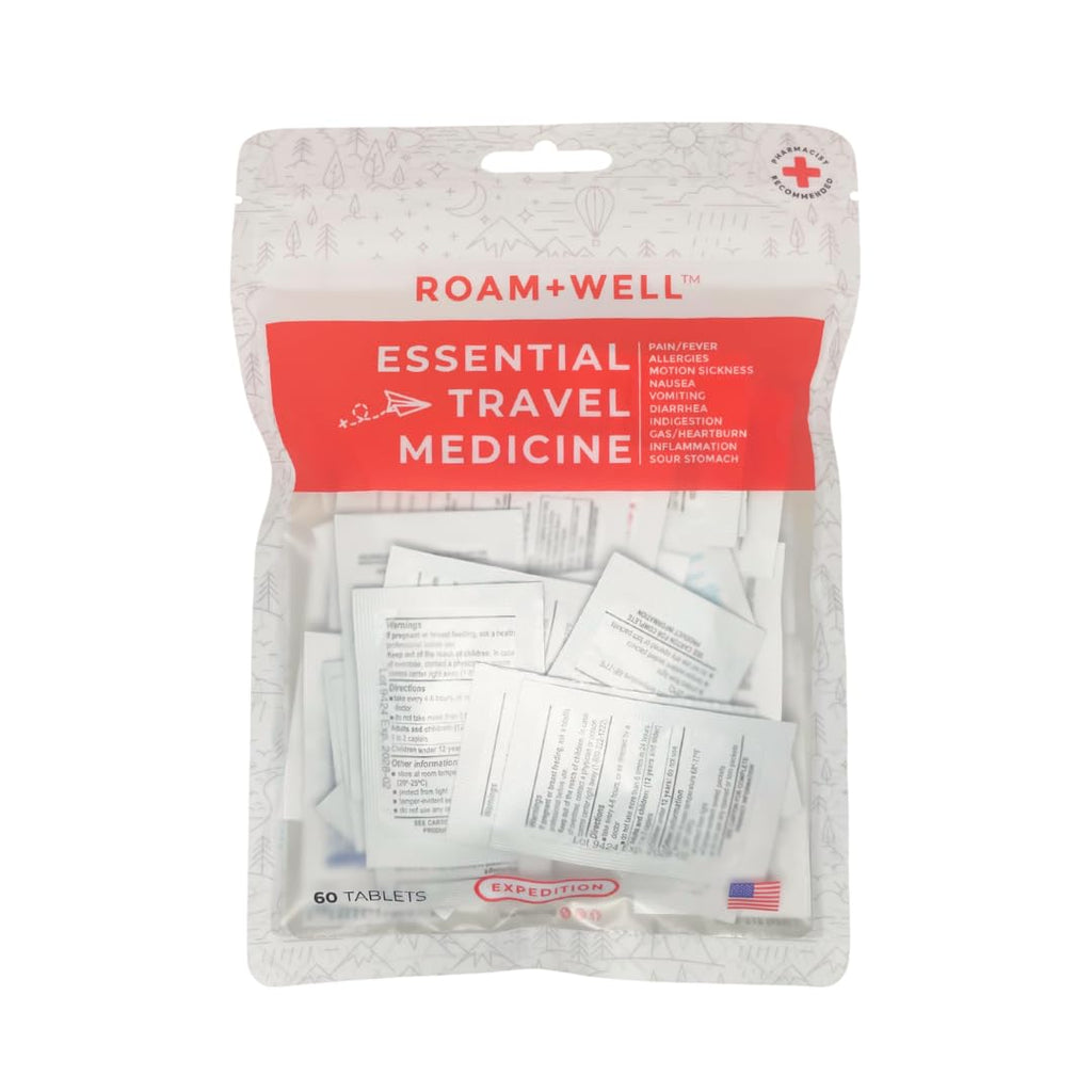 Essential Travel Medicine Kit, OTC Travel Medication, TSA Approved (Business | 18 Tablets)