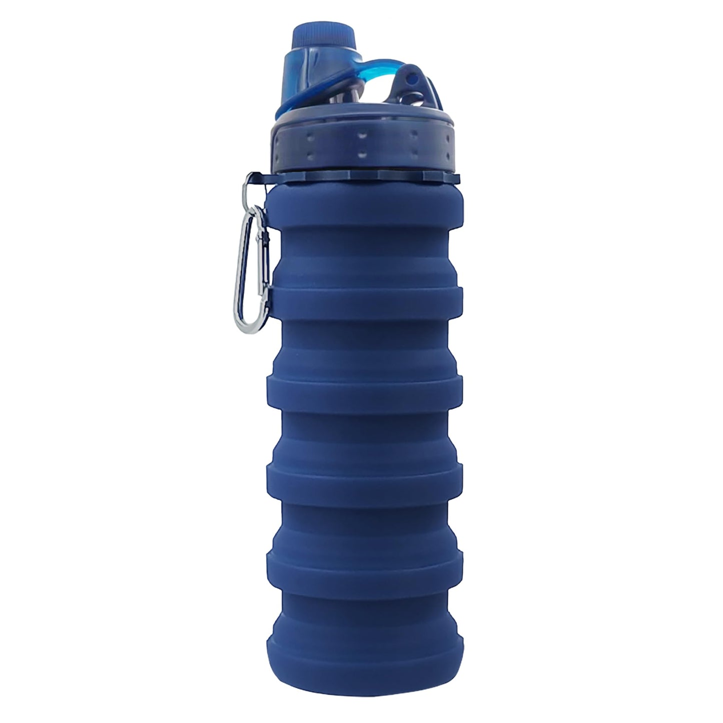 Collapsible Water Bottles Travel water bottle Sports Portable Sport Water Bottle Reusable Water Bottles comes with mountaineering Buckle 500ml silicone Water-proof camping water bottle