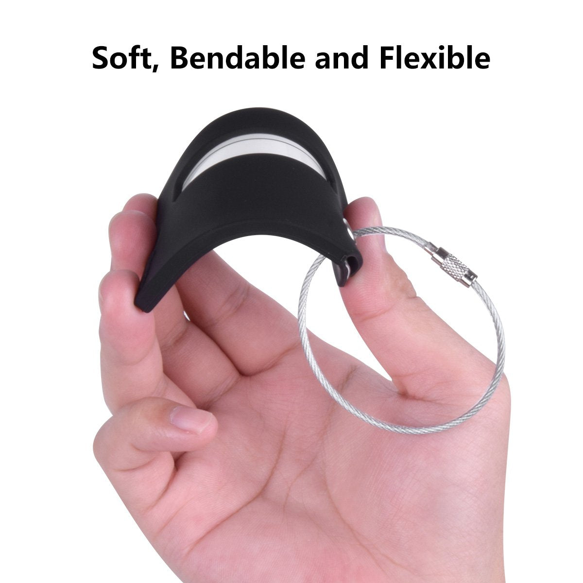 Silicone Luggage Tag with Name ID Card Perfect to Quickly Spot Luggage Suitcase