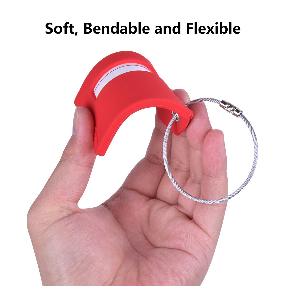 Silicone Luggage Tag with Name ID Card Perfect to Quickly Spot Luggage Suitcase