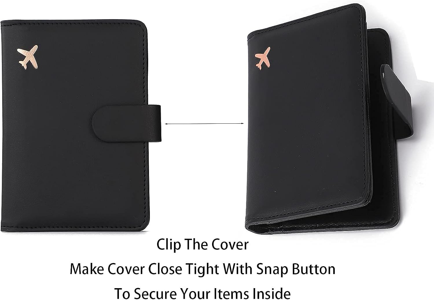Melsbrinna Premium Leather Passport Holder Covers Case, Waterproof Rfid Blocking Travel Wallet Passport Holder with Pen Holder, Cute Passport Book for Women/Men