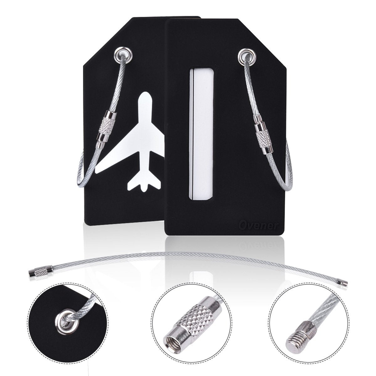 Silicone Luggage Tag with Name ID Card Perfect to Quickly Spot Luggage Suitcase