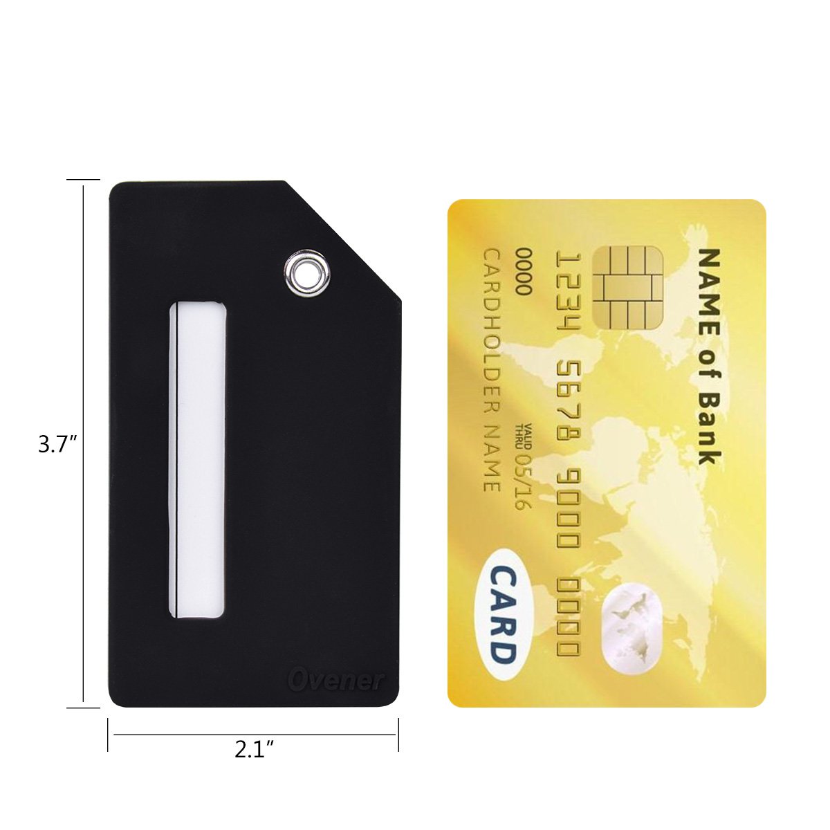 Silicone Luggage Tag with Name ID Card Perfect to Quickly Spot Luggage Suitcase