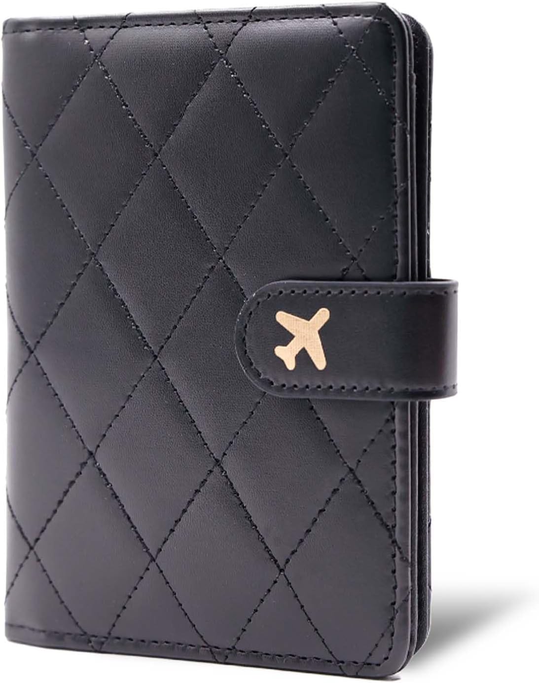 Melsbrinna Premium Leather Passport Holder Covers Case, Waterproof Rfid Blocking Travel Wallet Passport Holder with Pen Holder, Cute Passport Book for Women/Men