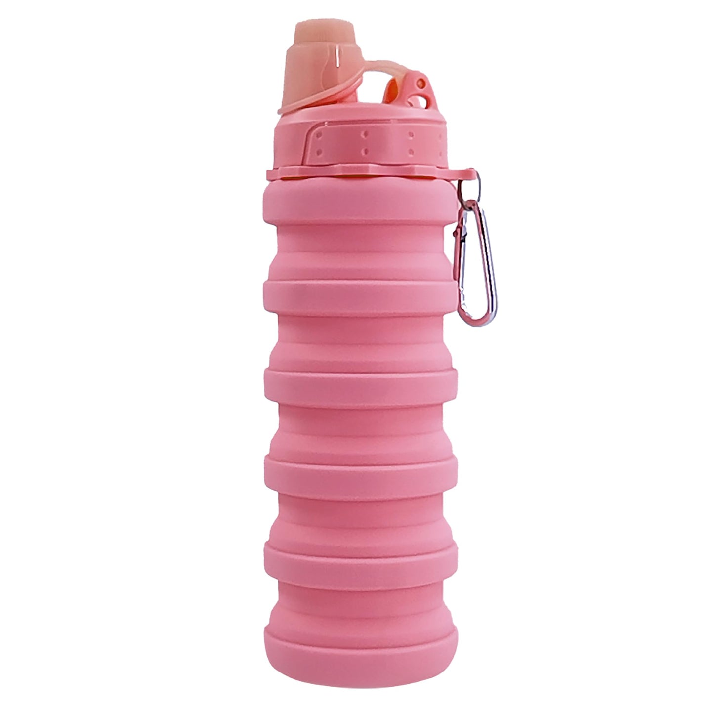 Collapsible Water Bottles Travel water bottle Sports Portable Sport Water Bottle Reusable Water Bottles comes with mountaineering Buckle 500ml silicone Water-proof camping water bottle