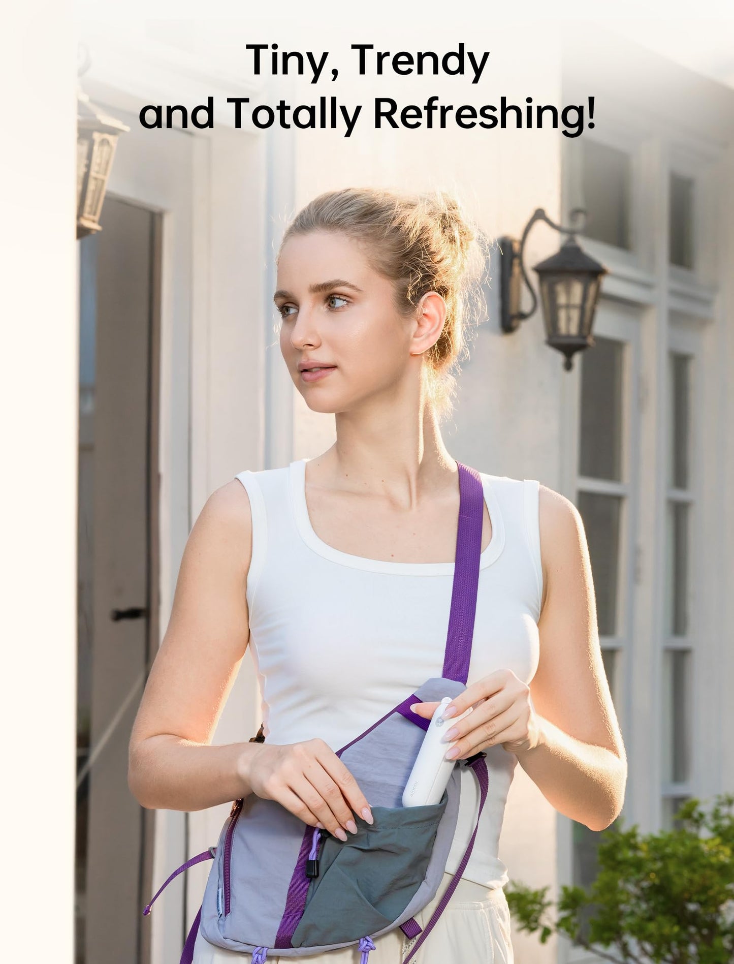 JISULIFE Handheld Mini Fan, 3 IN 1 USB Rechargeable Portable Fan [12-19 Working Hours] with Power Bank, Flashlight, Pocket Design for Travel/Summer/Concerts/Lash, Gifts for Women(Green)