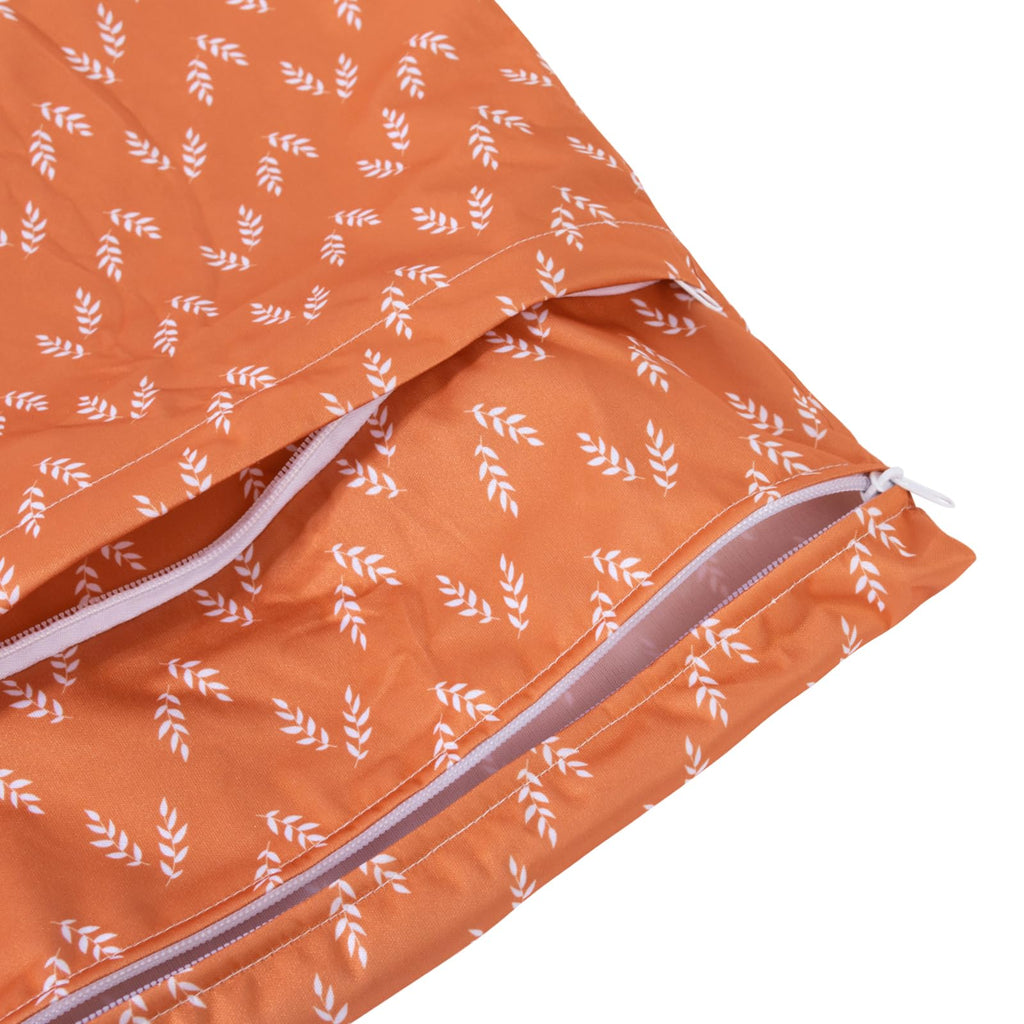 babygoal Wet Dry Bags 3 Pack, Waterproof Reusable Travel Bags for Swimsuits, Baby Cloth Diapers, Beach, Pool, Gym Bag & Wet Clothes with 2 Pockets L-BWG