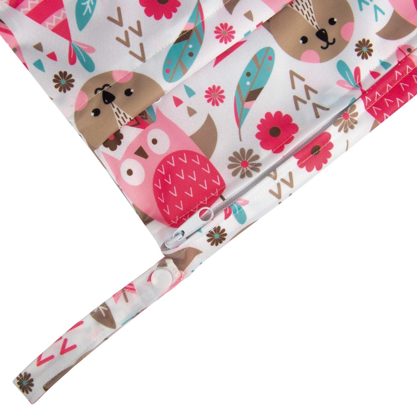 babygoal Wet Dry Bags 3 Pack, Waterproof Reusable Travel Bags for Swimsuits, Baby Cloth Diapers, Beach, Pool, Gym Bag & Wet Clothes with 2 Pockets L-BWG