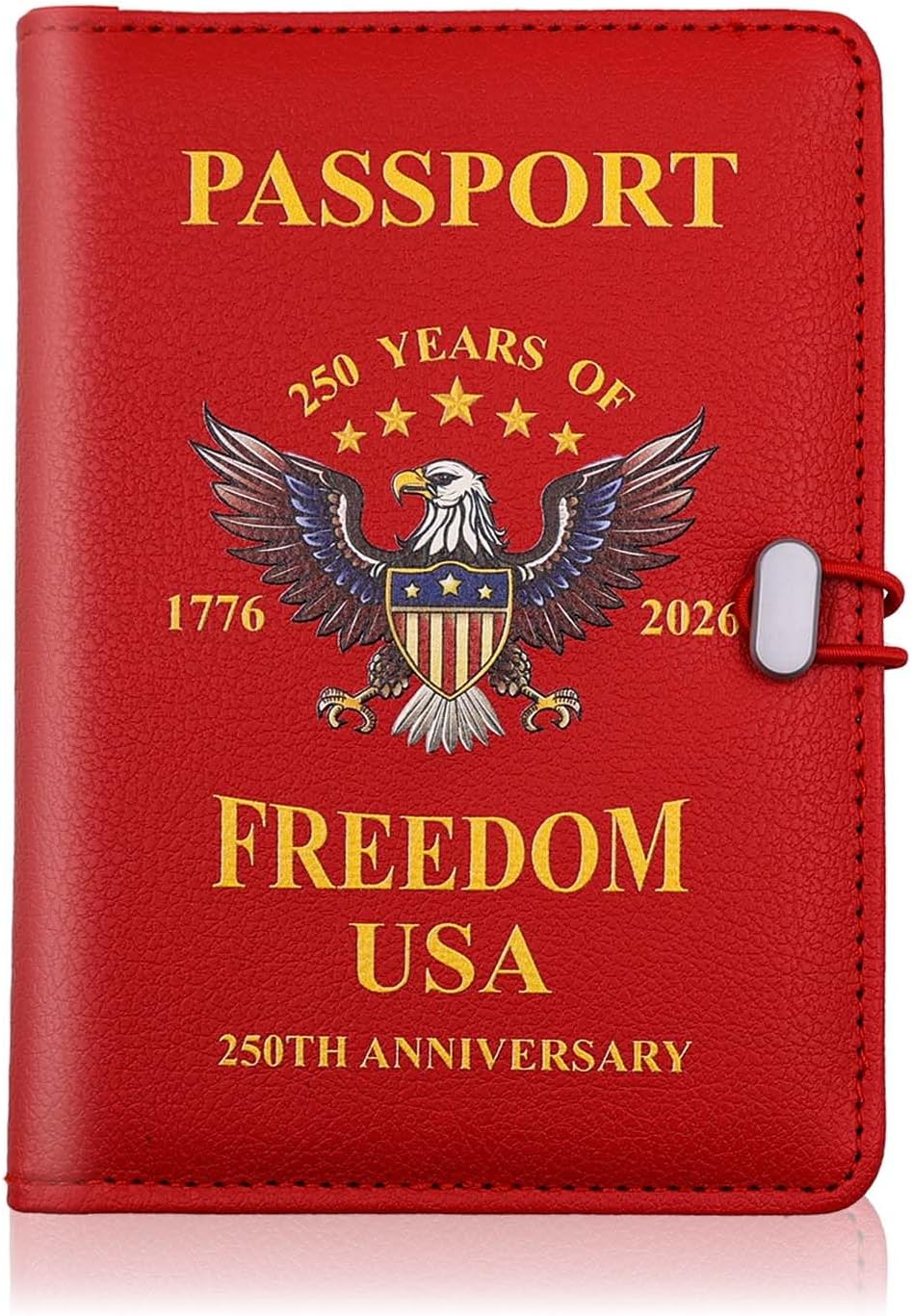 Melsbrinna Premium Leather Passport Holder Covers Case, Waterproof Rfid Blocking Travel Wallet Passport Holder with Pen Holder, Cute Passport Book for Women/Men