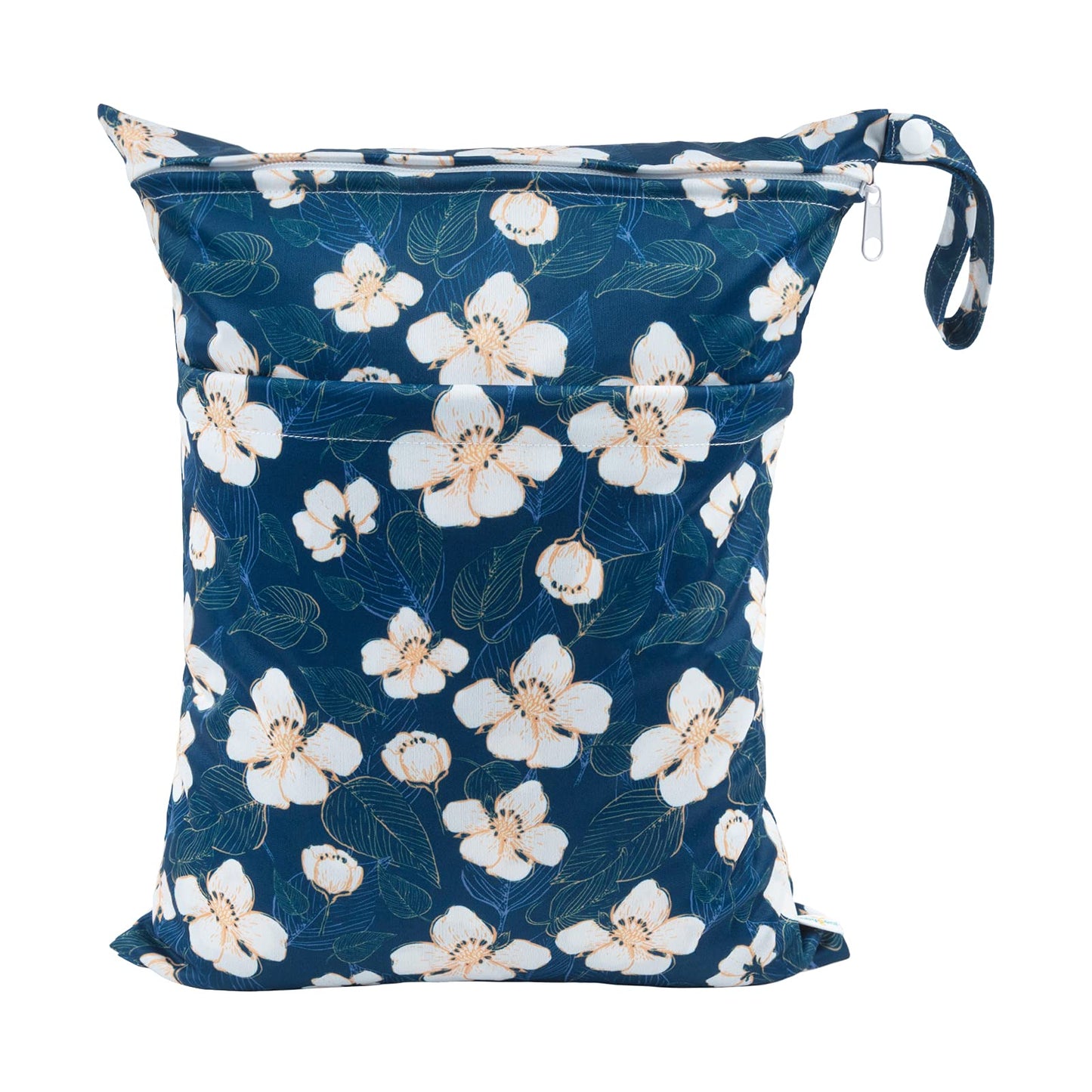 babygoal Wet Dry Bags 3 Pack, Waterproof Reusable Travel Bags for Swimsuits, Baby Cloth Diapers, Beach, Pool, Gym Bag & Wet Clothes with 2 Pockets L-BWG