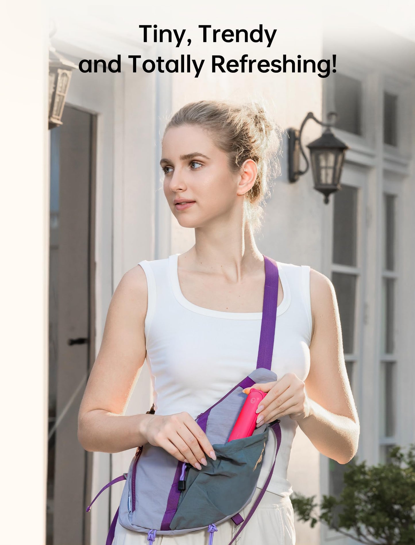 JISULIFE Handheld Mini Fan, 3 IN 1 USB Rechargeable Portable Fan [12-19 Working Hours] with Power Bank, Flashlight, Pocket Design for Travel/Summer/Concerts/Lash, Gifts for Women(Green)