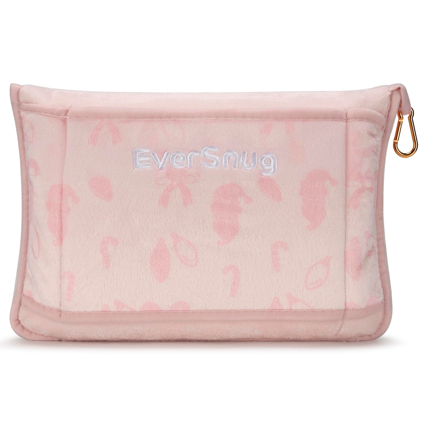 EverSnug Travel Blanket and Pillow - Ultra-Soft, Compact & Lightweight, 65x40 Inches, with Carry Case, Luggage Sleeve & Backpack Clip for Airplane Comfort (Black)