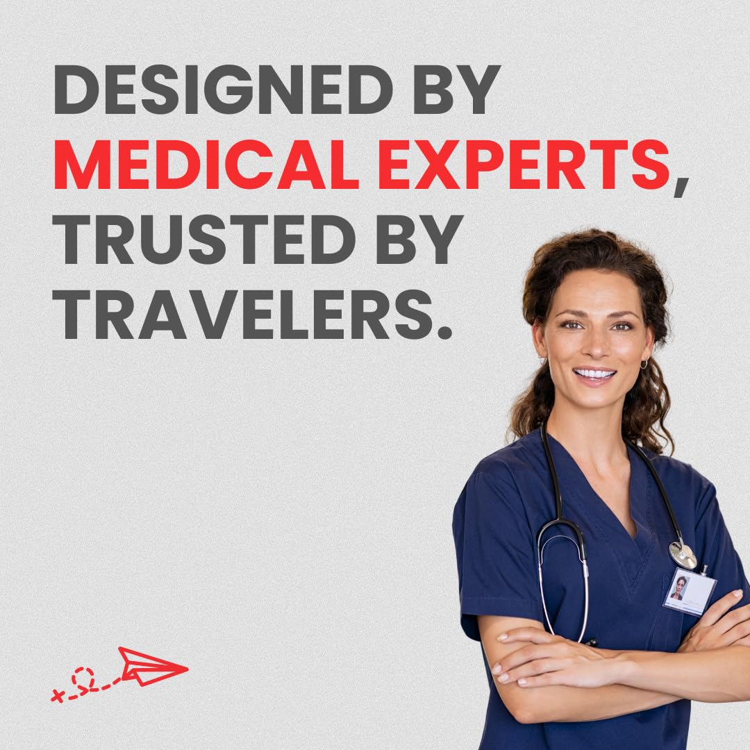 Essential Travel Medicine Kit, OTC Travel Medication, TSA Approved (Business | 18 Tablets)