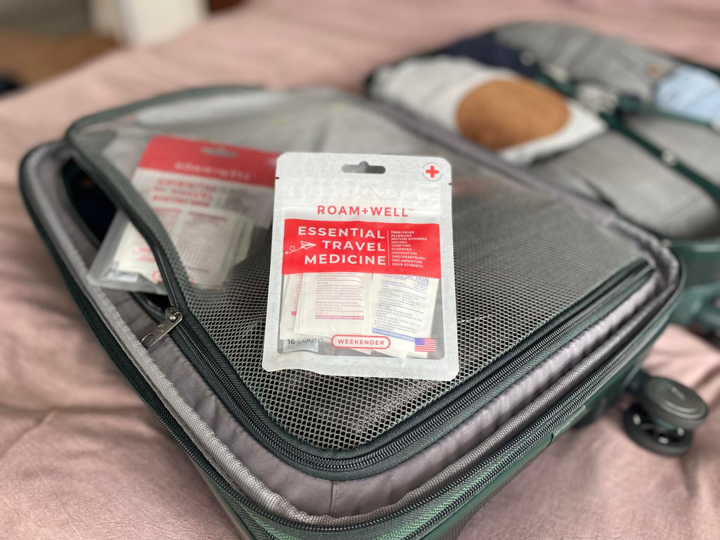 Essential Travel Medicine Kit, OTC Travel Medication, TSA Approved (Business | 18 Tablets)