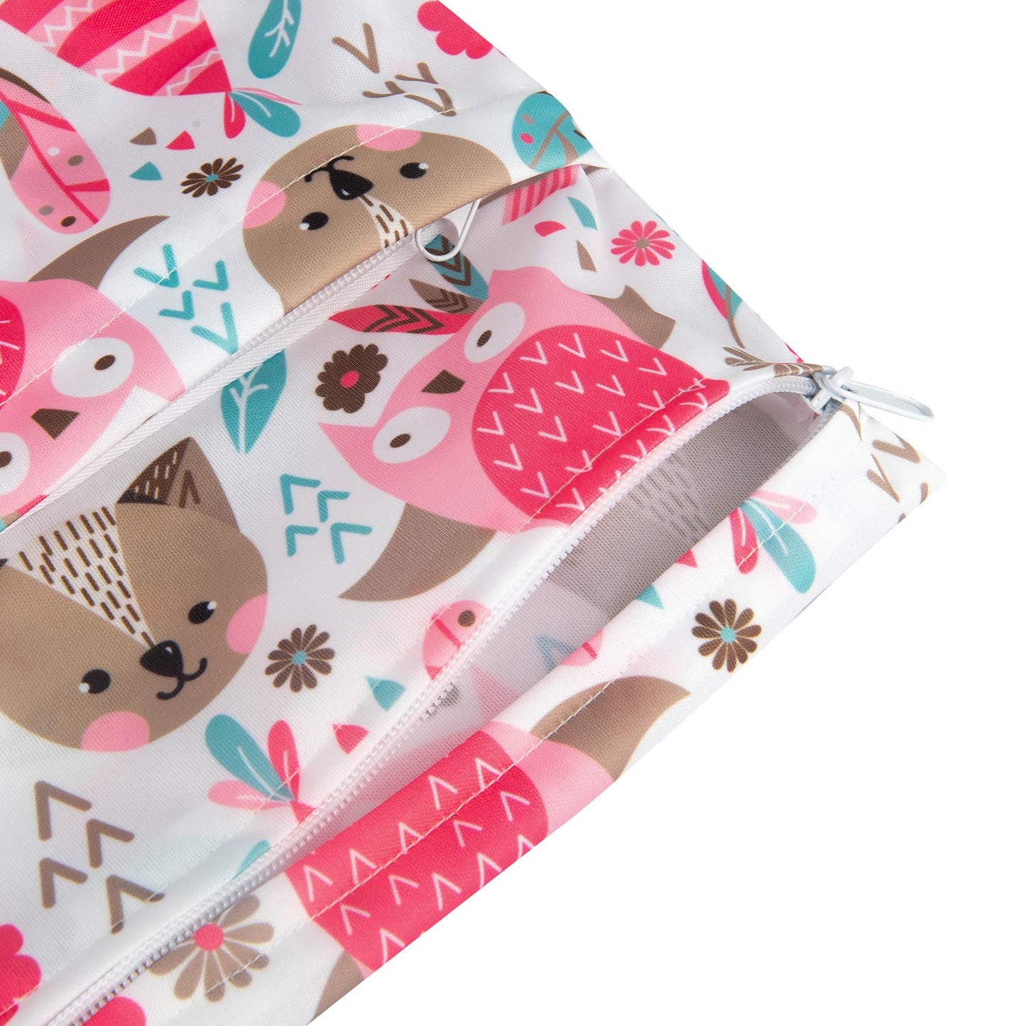 babygoal Wet Dry Bags 3 Pack, Waterproof Reusable Travel Bags for Swimsuits, Baby Cloth Diapers, Beach, Pool, Gym Bag & Wet Clothes with 2 Pockets L-BWG