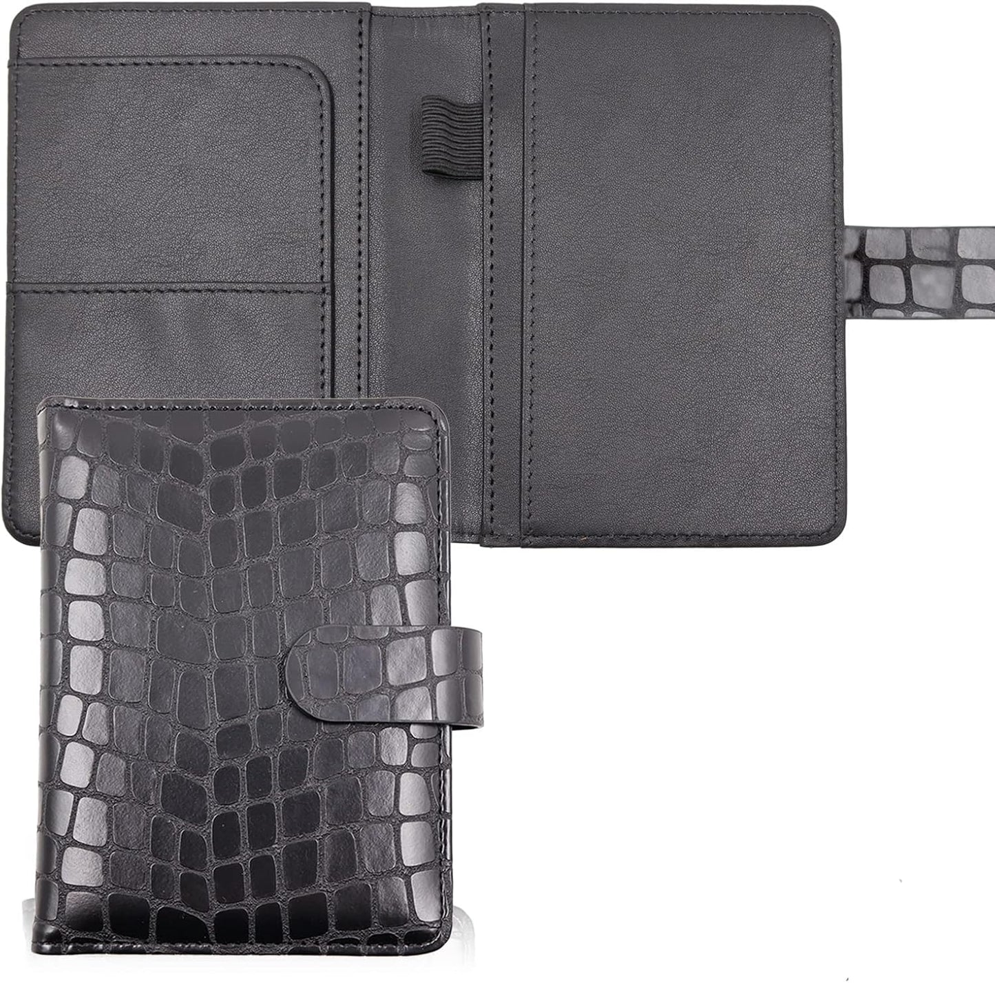 Melsbrinna Premium Leather Passport Holder Covers Case, Waterproof Rfid Blocking Travel Wallet Passport Holder with Pen Holder, Cute Passport Book for Women/Men