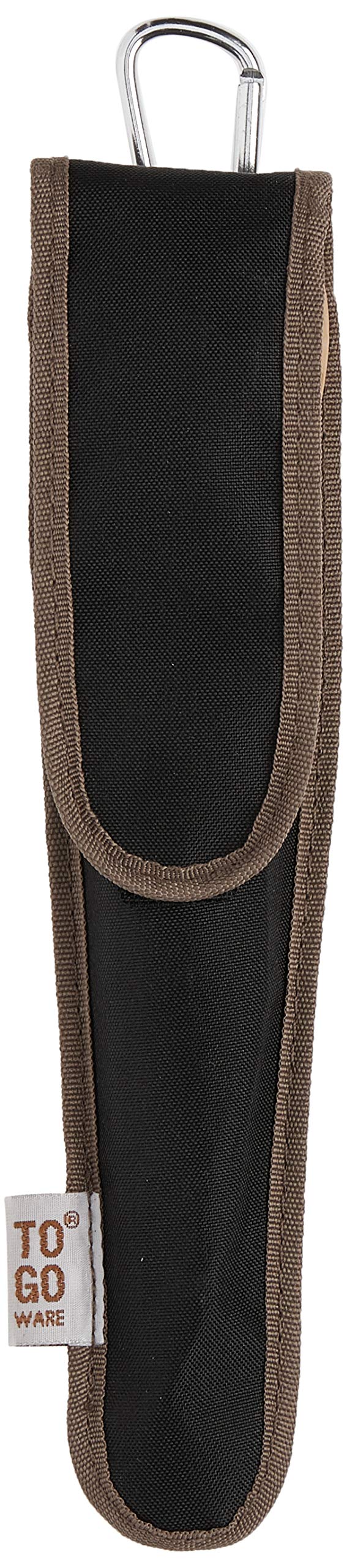 To Go Ware To Go Ware Reusable Bamboo Travel Utensils with Carrying Case & Carabiner Clip | Bamboo Utensils | Eco Friendly