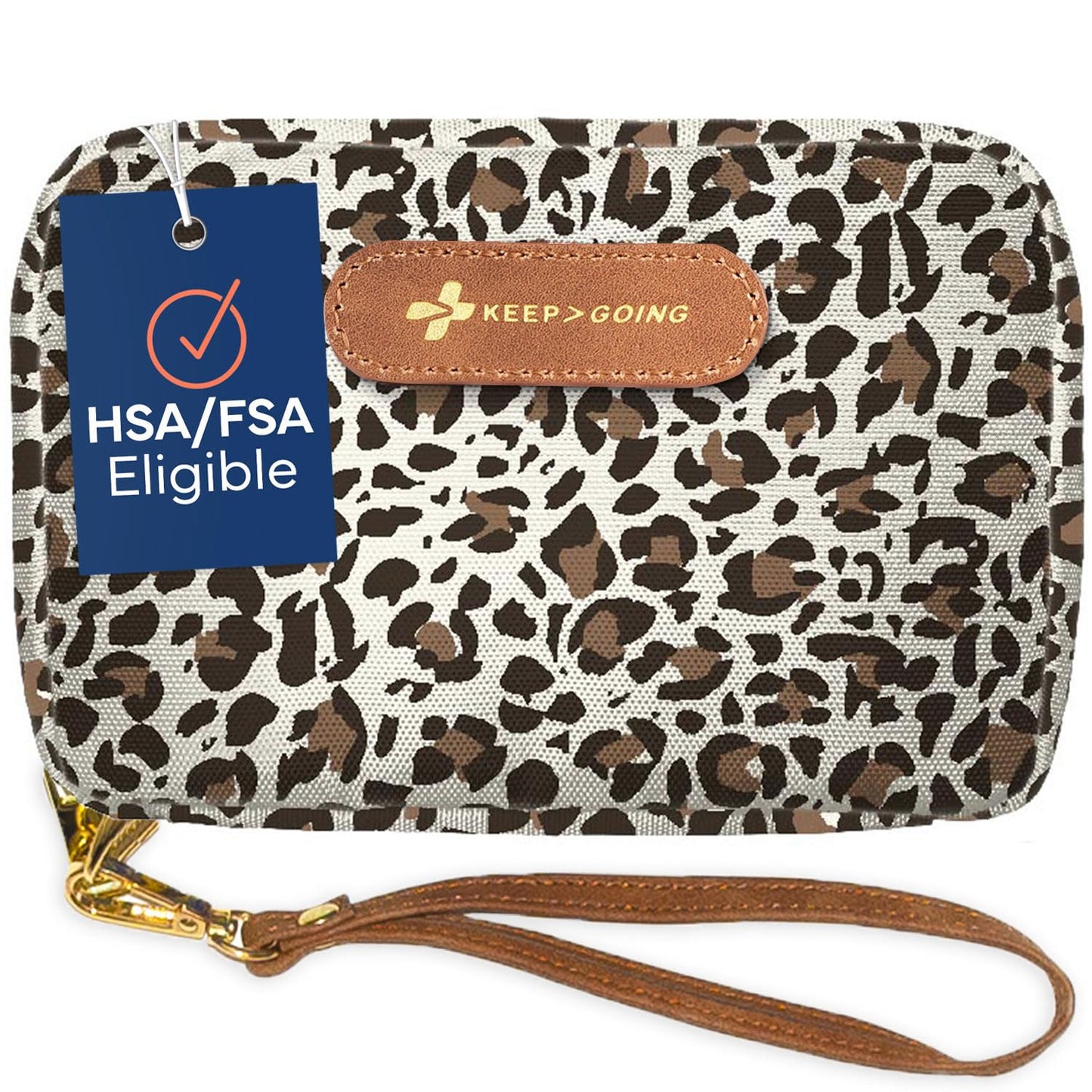 KeepGoing Travel First Aid Kit for Kids – 130 Pc. for Car, Home, Purse, Diaper Bag & Backpack with Latex-Free Bandages - Mini First Aid Kit Travel Size TSA-Approved