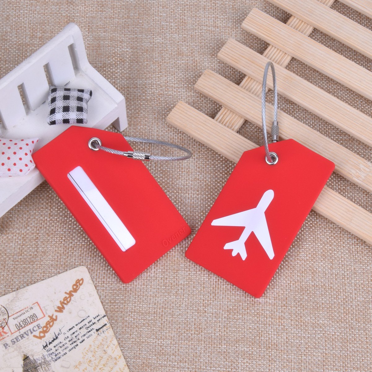 Silicone Luggage Tag with Name ID Card Perfect to Quickly Spot Luggage Suitcase