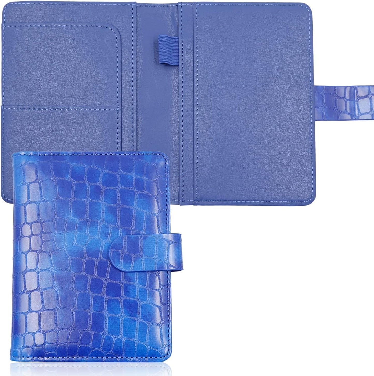 Melsbrinna Premium Leather Passport Holder Covers Case, Waterproof Rfid Blocking Travel Wallet Passport Holder with Pen Holder, Cute Passport Book for Women/Men