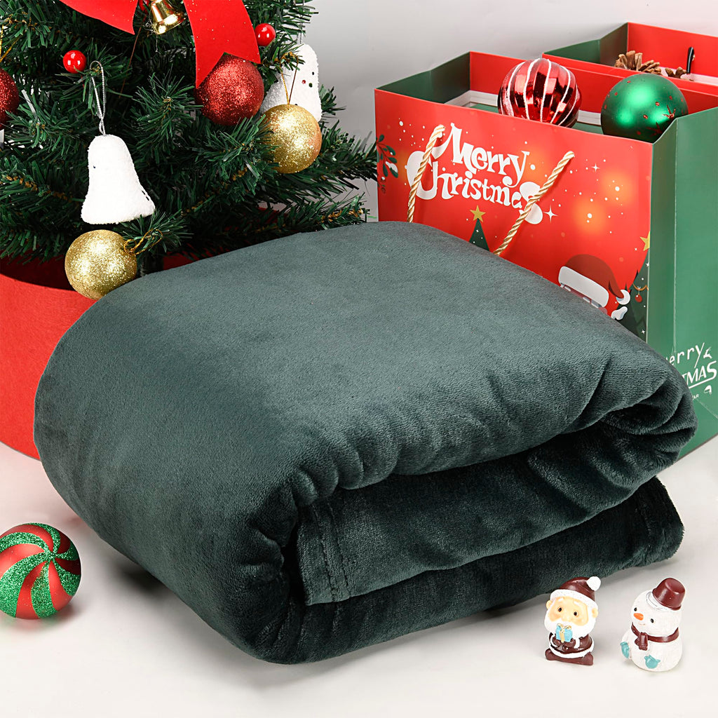 EverSnug Travel Blanket and Pillow - Ultra-Soft, Compact & Lightweight, 65x40 Inches, with Carry Case, Luggage Sleeve & Backpack Clip for Airplane Comfort (Black)