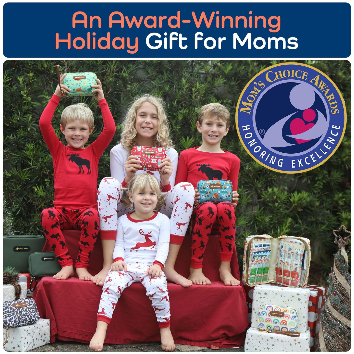 KeepGoing Travel First Aid Kit for Kids – 130 Pc. for Car, Home, Purse, Diaper Bag & Backpack with Latex-Free Bandages - Mini First Aid Kit Travel Size TSA-Approved